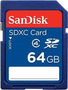 64GB SDXC Sandisk CL4 (SDSDB-064G-B35 / 114820)